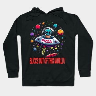 Intergalactic Pizza Delivery: Space and Beyond Hoodie